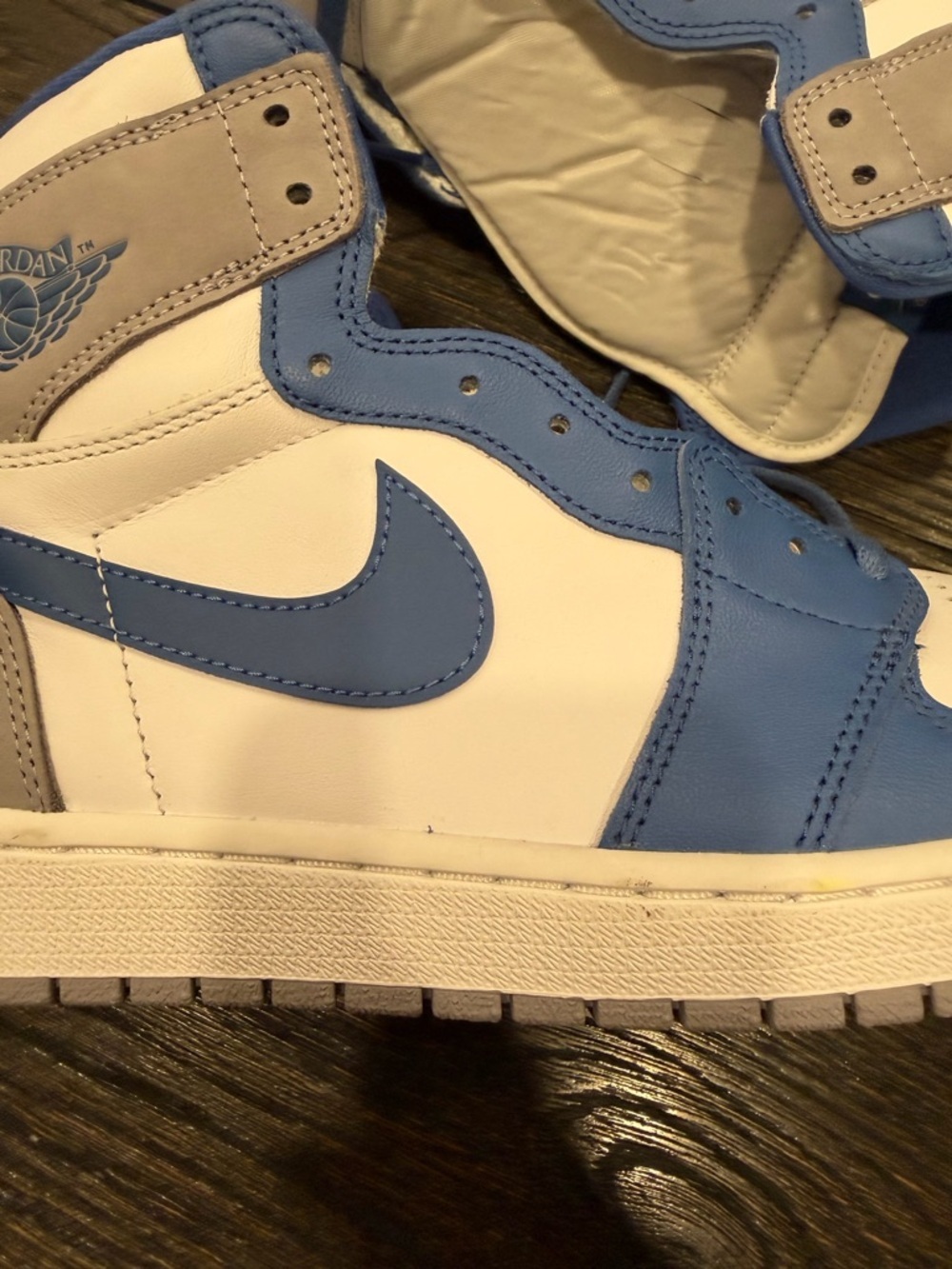 Nike Air Jordan 1 Retro High OG True Blue Men's size 12.5 - Picture 3 of 10